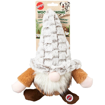 SPOT Woodsy Gnome Dog Toy - Soft, Stuffed, Squeaky, Plush Fabric Toy for Medium and Large Dogs and Puppies, Enrichment for Light Chewers and Cuddlers, 12in, Assorted Colors