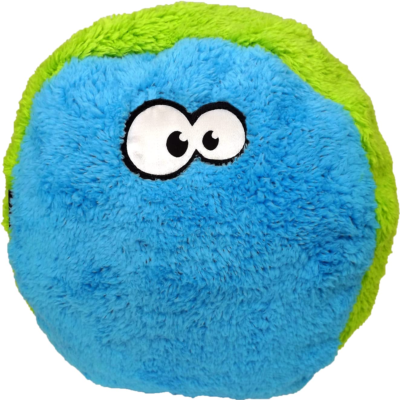 Cycle Dog Duraplush Medium Blue Green Fuzz Ball : Eco-Friendly and Durable Toy for Dogs, Made in USA with Recycled Materials, Perfect for Fetch and Tug-of-War Play