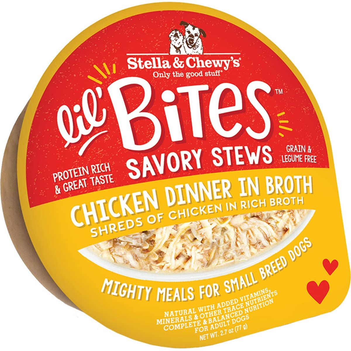 Stella & Chewy, Dog Lil' Bites Stew Chicken Cup, 2.7 Ounce