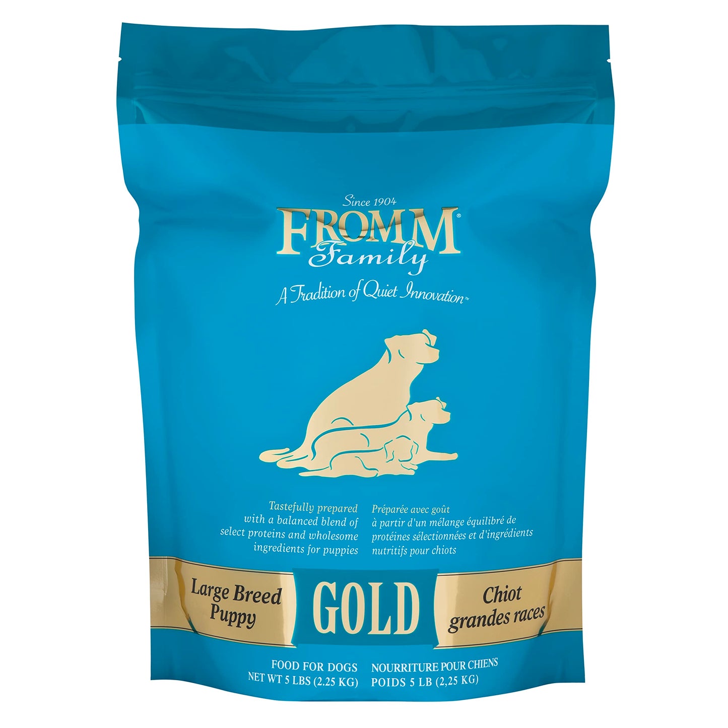 Fromm Large Breed Puppy Gold Premium Dry Dog Food - Dry Puppy Food for Large Breeds - Chicken Recipe - 5 lb