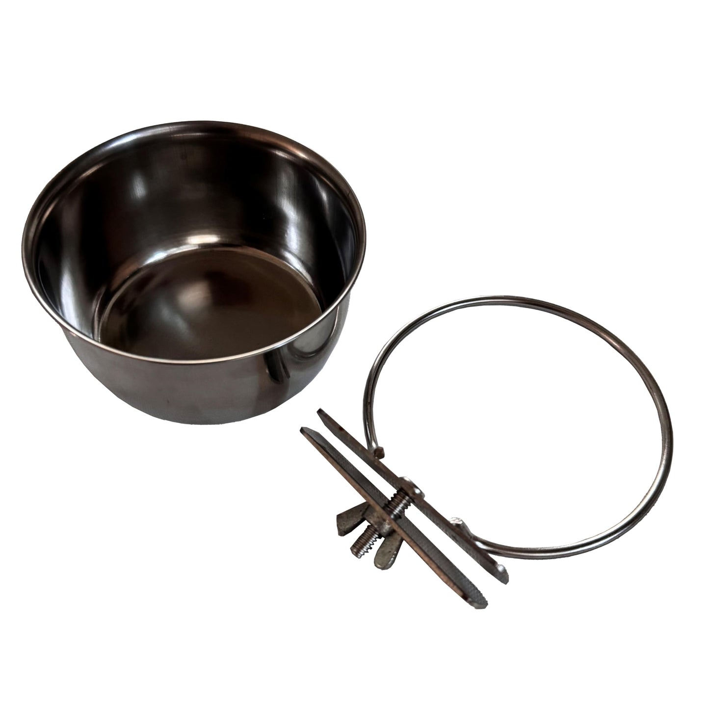 SPOT Ethical Pet Stainless Steel Coop Cup, Perfect Dog Bowls for Cages and crates 10-Ounce pet Food Bowl, Black, Small (6016)