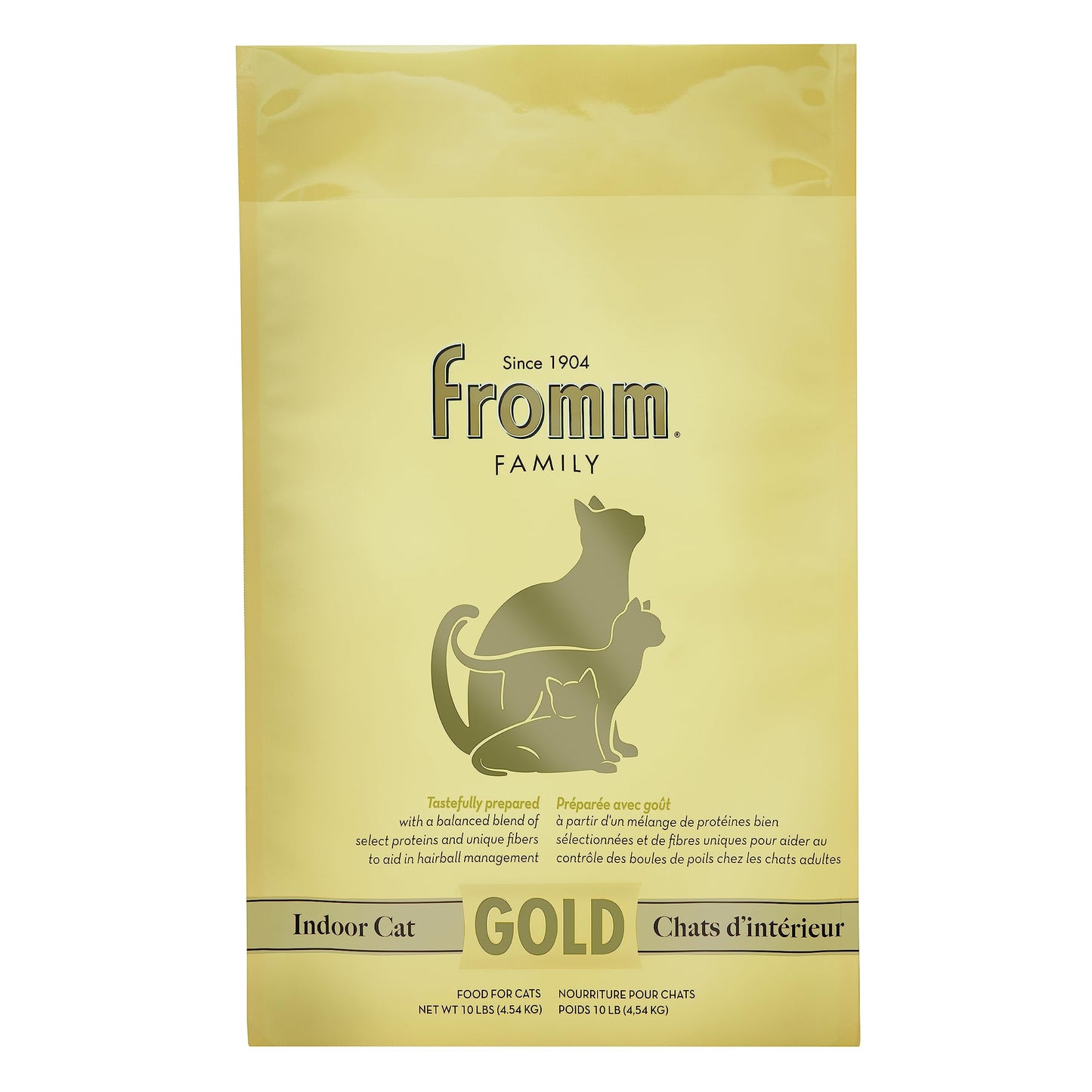 Fromm Indoor Cat Gold Dry Cat Food - Hairball Management Cat Food for Adult Cats - Chicken Recipe - 10 lb