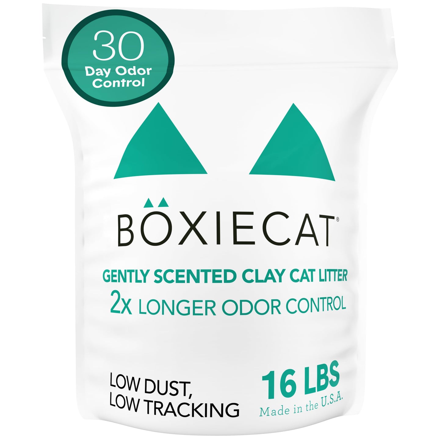 Boxie® Gently Scented 30 Day Natural Odor Control Cat Litter, 16lb Clumping Clay Kitty Litter