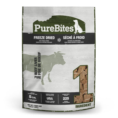 PureBites Beef Freeze Dried Dog Treats, 1 Ingredient, Made in USA, 8.8oz