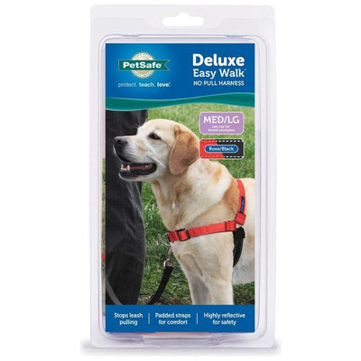 PetSafe Easy Walk Deluxe Dog Harness, No Pull Dog Harness - Perfect for Leash & Harness Training - Stops Pets from Pulling and Choking on Walks - Medium/Large, Rose