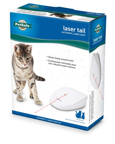 PetSafe Laser Tail Cat Toy - Fun and Safe Laser Light Game for Cats - Hands Free Play