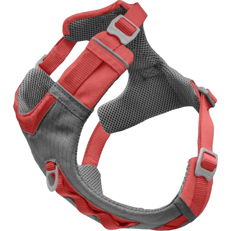 Kurgo Journey Air Dog Harness, Vest Harnesses for Dogs, Pet Hiking Harness for Running & Walking, Reflective, Padded, Includes Control Handle, No Pull Front Clip (Coral, Medium)