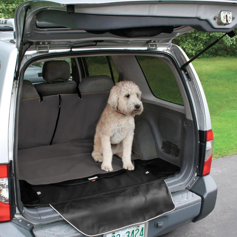 Kurgo Cargo Cape for Dogs, Pet Cargo Liner, Trunk Car Cover, Bumper Flap for Extra Protection, Water Resistant, Storage Pockets, for Cars, SUV, Trucks