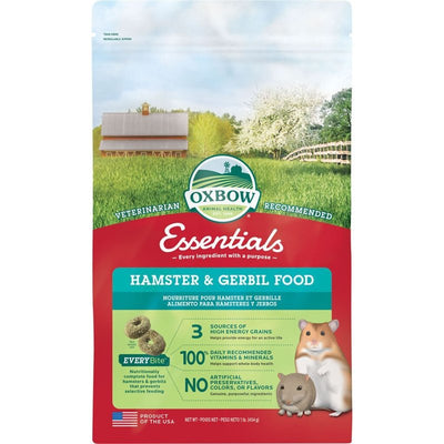 Oxbow Essentials Hamster Food and Gerbil Food - All Natural Hamster and Gerbil Food - 1 lb.