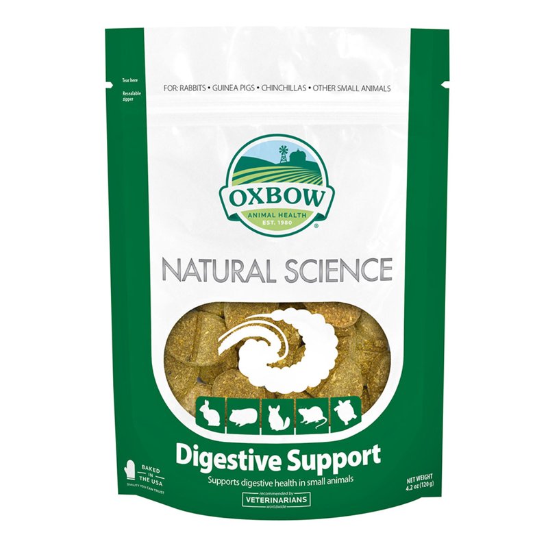 Oxbow Natural Science Digestive Supplement - High Fiber Supports Digestive Health in Chinchillas, Rabbits, Guinea Pigs and Other Small Animals- Made in the USA- Veterinarian Recommended - 4.2 oz.