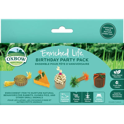 Oxbow Enriched Life Birthday Party Pack - Small Pet Toy - Great for Guinea Pigs, Rabbits, and Other Small Animals