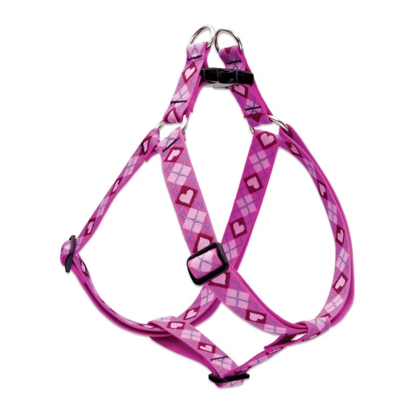 LupinePet Originals 1" Puppy Love 24-38" Step In Harness for Large Dogs