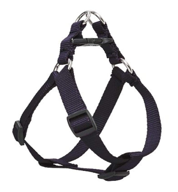 LupinePet Basics 3/4" Black 20-30" Step In Harness for Medium Dogs