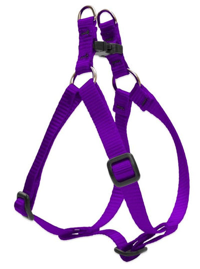 LupinePet Basics 1/2" Purple 12-18" Step In Harness for Small Dogs