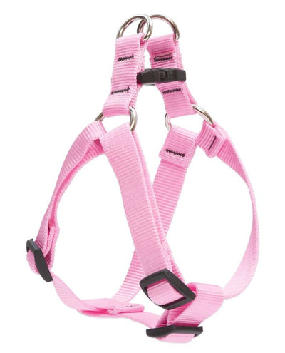 LupinePet Basics 3/4" Pink 20-30" Step In Harness for Medium Dogs