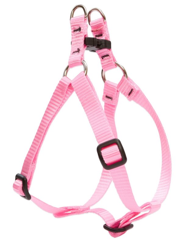 LupinePet Basics 1/2" Pink 12-18" Step In Harness for Small Dogs