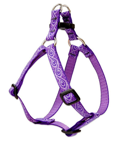 LupinePet Originals 1/2" Jelly Roll 12-18" Step In Harness for Small Dogs