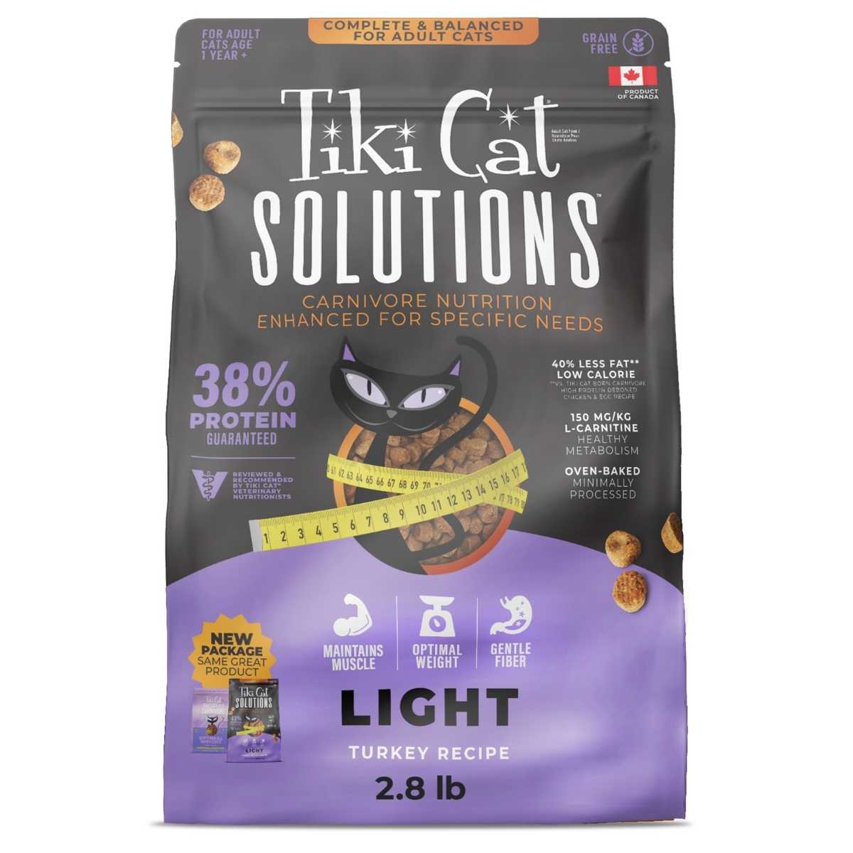 Tiki Pet Optimal Weight Turkey non-GMO- 2.8 lb Bag (previously Light)