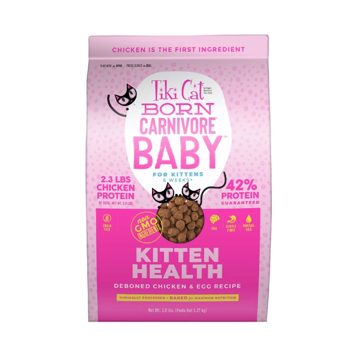 Tiki Pet Baby Chicken & Egg non-GMO- 2.8 lb Bag (previously Kitten)