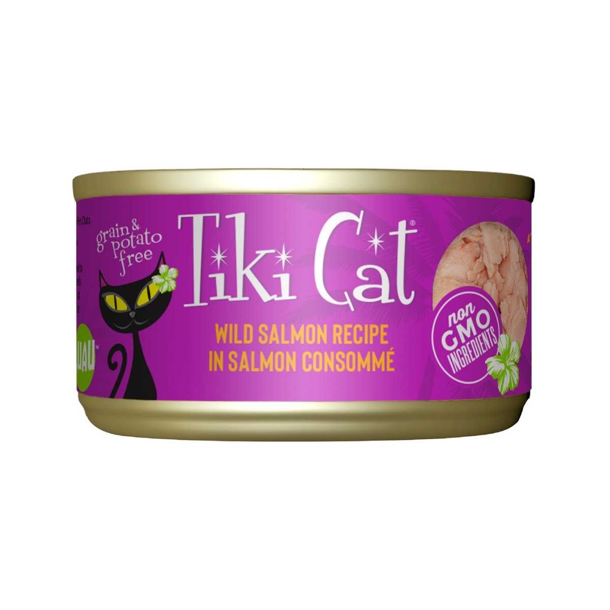 Tiki Pet Luau Wild Salmon (previously Hanalei Grill)- 12/2.8 oz Cans