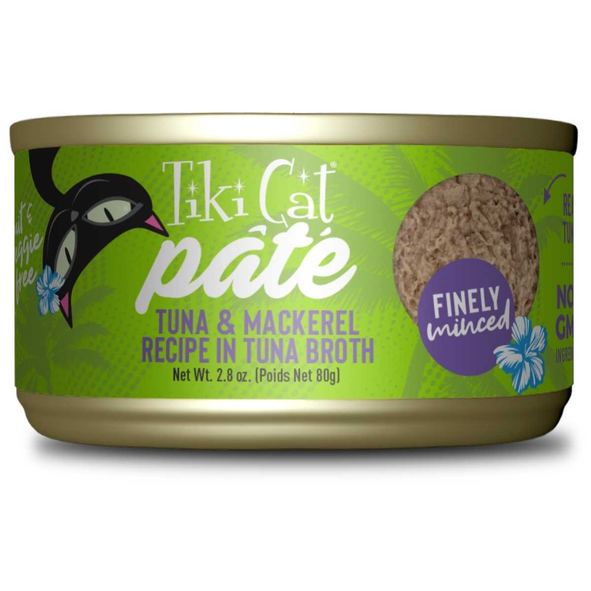 Tiki Pet Luau Ahi Tuna & Mackerel (previously Papeeko Luau)- 12/2.8 oz Cans