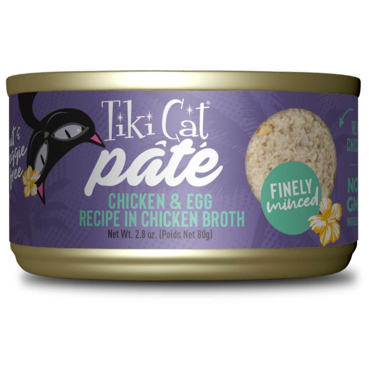 Tiki Pet Luau Chicken w/Egg Pate- 12/2.8 oz Cans