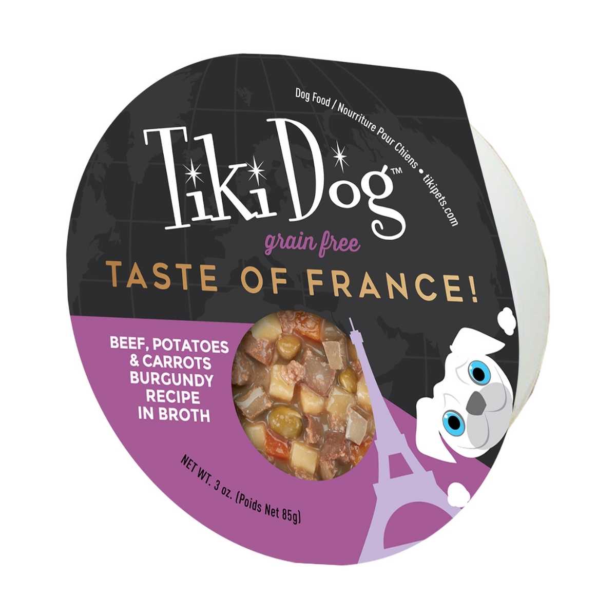 Tiki Pet Taste of France Beef, Potatoes & Carrots-10/3 oz Cups