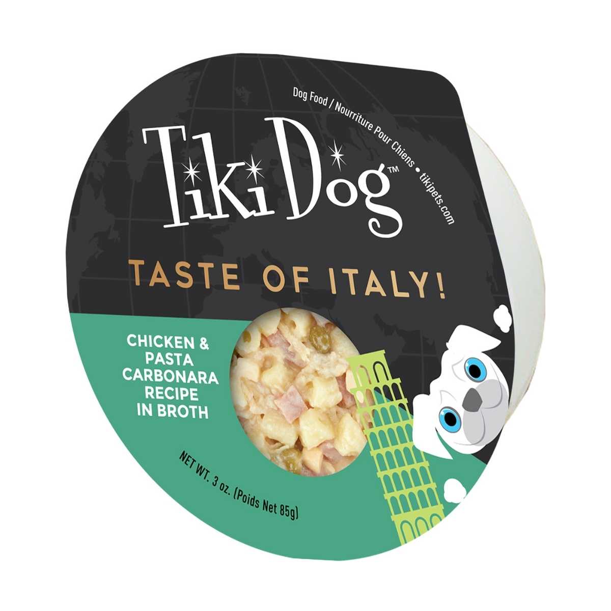 Tiki Pet Taste of Italy! Chicken Pasta Carbonara-4/3 oz Cups