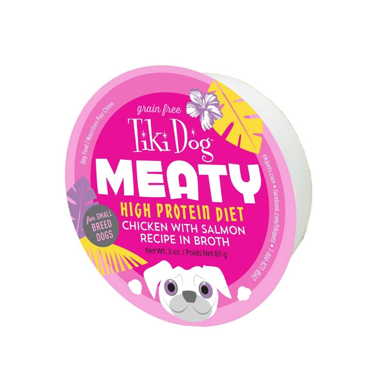 Tiki Pet Meaty Chicken w/Salmon 4/3 oz Cups