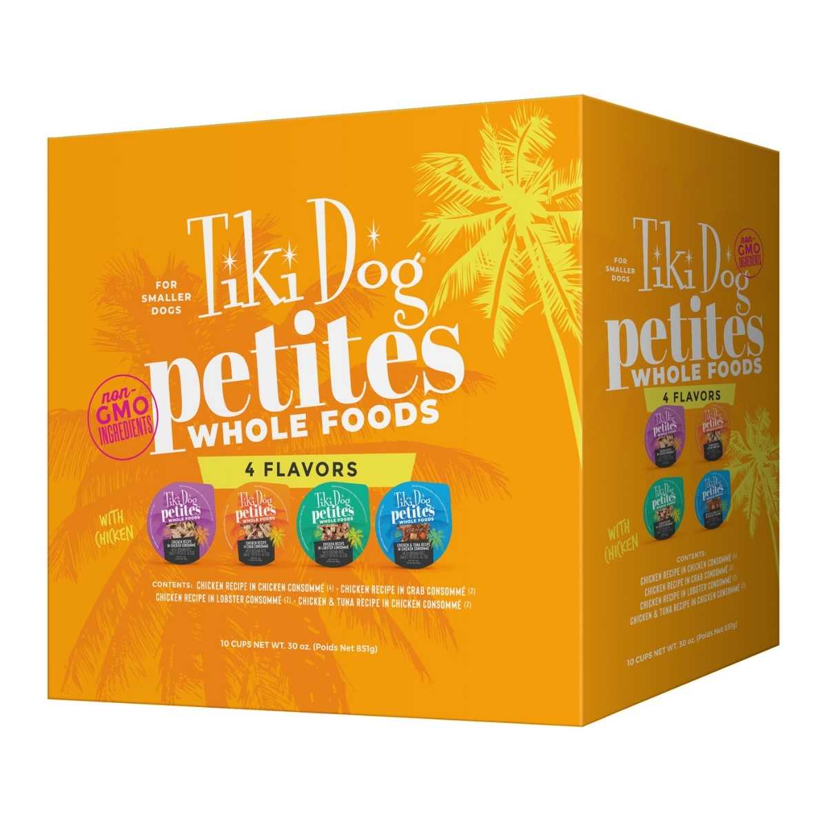 Tiki Pet Petites Whole Foods Variety Pack 10/3 oz Cups