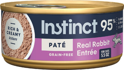 Instinct Original Pate Real Rabbit Recipe Grain-Free Wet Cat Food, 5.5 oz Can
