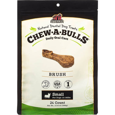 Redbarn Chew-A-Bulls (Size: Small | Shape: Brush | 24-Count (Pack of 1))