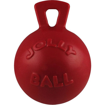 Jolly Pets Dog 6-Inch Tug-n-Toss, Red (406 RD),6 Inches/Medium