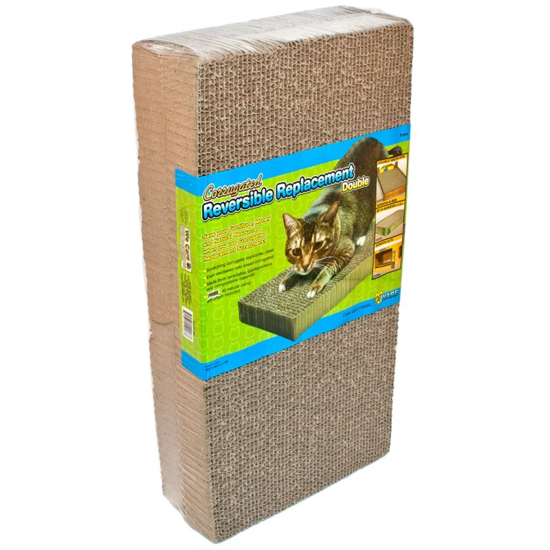 Ware ManufaCounturing CWM12003 2-Pack Corrugated Replacement Scratcher Pads Dbl Wide