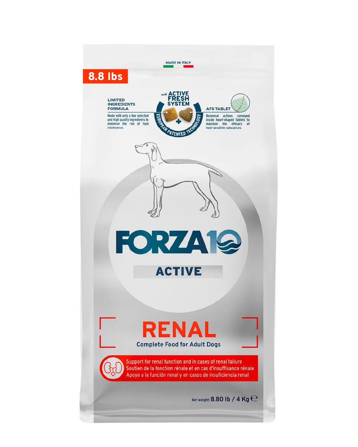 Forza10 Active Kidney Renal Support Dry Dog Food, 8.8 lb