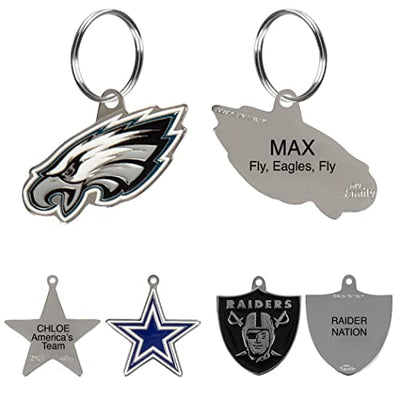 Pets First NFL Philadelphia Eagles Engraving Pet ID Tag