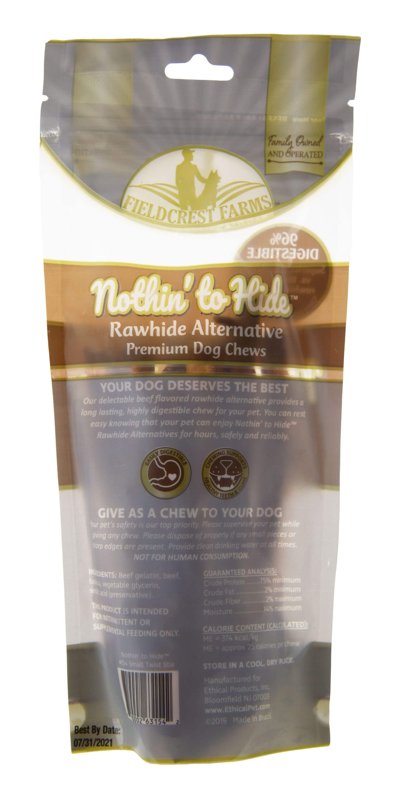 Fieldcrest Farms Nothing to Hide Natural Rawhide Alternative Small Twist Stix for Dogs - (10 Sticks) All Natural Easily Digestible Chews for All Breed Dogs - Great for Dental Health