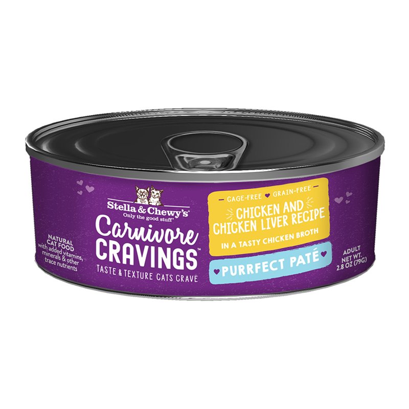 Stella & Chewy's Cat Carnivore Cravings Pate Chicken & Liver, 2.8-oz