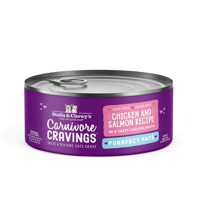 Stella & Chewy's, Cat Carnivore Cravings Chicken & Salmon Pate Can, 2.8 Ounce