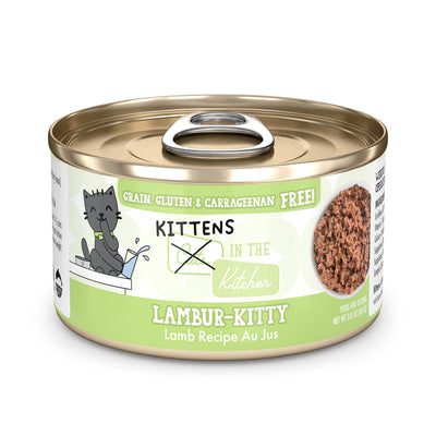 Weruva Cats in the Kitchen Kitten Lambur-kitty Lamb Au Jus Wet Cat Food, 3 oz Can