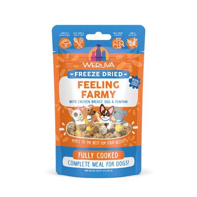Weruva Dog Freeze Dried Feeling Farmy Chicken, Egg & Pumpkin Dry Dog Food