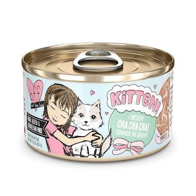 Weruva BFF Kitten Chicken Cha Cha Cha in Gravy Wet Cat Food, 2.8 oz Can