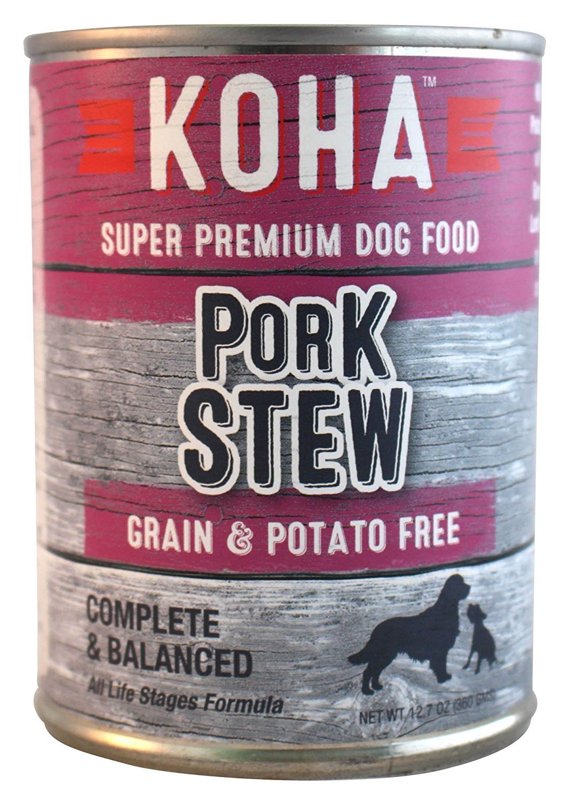 Koha, Can Stew Grain Free Pork Dog Food, 12.7 Ounce