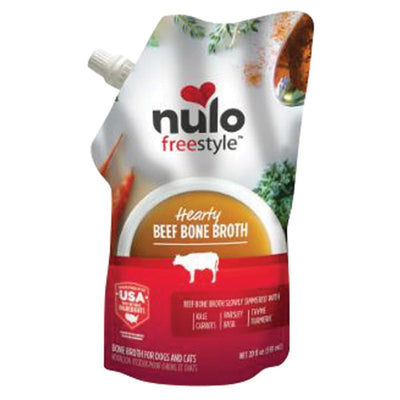 Nulo FreeStyle Hearty Beef Bone Broth for Dogs & Cats, 20 oz