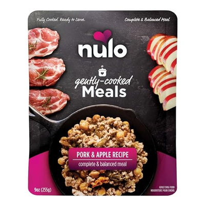 Nulo Gently-Cooked Meals Pork & Apple Recipe Wet Dog Food, 9 oz Pouch