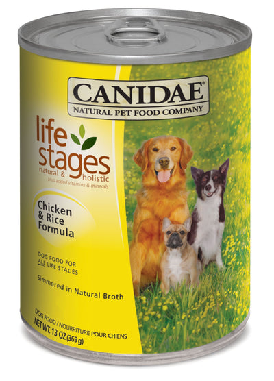 Canidae Life Stages Chicken And Rice Can Formula For Dogs, 13-Ounce, 12-Pack