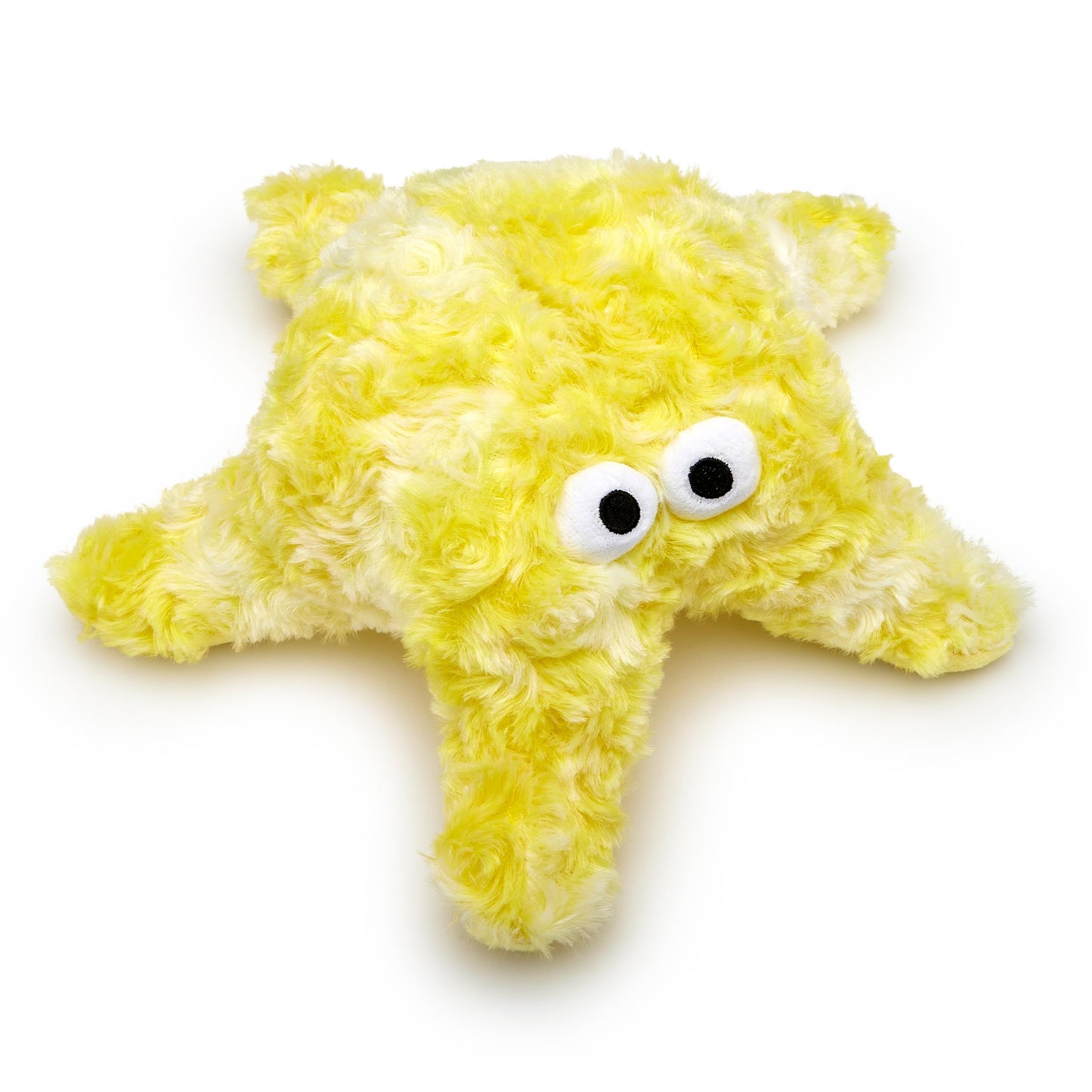 Gor Pets Plush Starfish Crinkle Dog Toy - Soft & Cuddly Squeaky Toy for Puppies, Small, and Medium Dogs - Durable, Safe, & Stuffed Puppy Toy - Perfect for Snuggling & Interactive Play - XS, Yellow