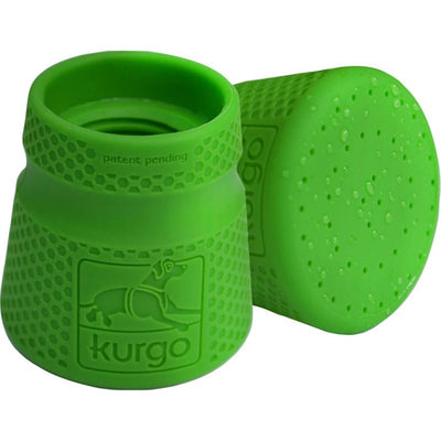 Kurgo Portable Outdoor Shower for Dogs, Dog Grooming Tool, Pet Bathing Gear, Dog Travel Accessories, Hiking, Beach, OR Camping Supplies for Pets, Works with 2 Liter Soda Bottle, Mud Dog Shower