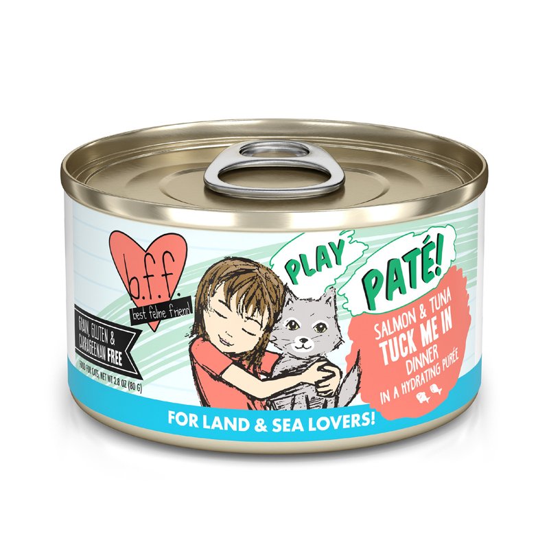 Best Feline Friend B.F.F. Play Salmon & Tuna Tuck Me in Pate Recipe Canned Cat Food