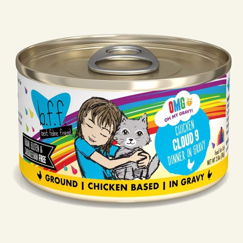 Weruva BFF OMG Cloud 9 Chicken in Gravy Wet Cat Food (12x2.8oz)